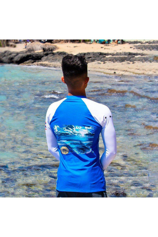 Asana Hawaii Men's Rash Guard XS Asana Hawaii Banyan's Surf Men's Rash Guard