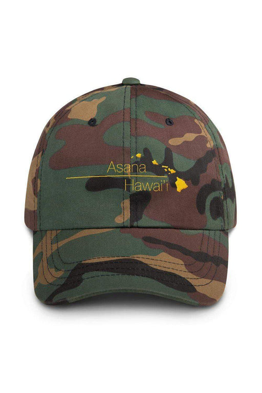 Asana Hawaii Cotton Hat Green Camo Asana Hawaii Classic Cotton Hat