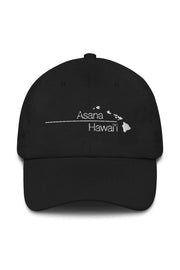 Asana Hawaii Cotton Hat Black Asana Hawaii Classic Cotton Hat