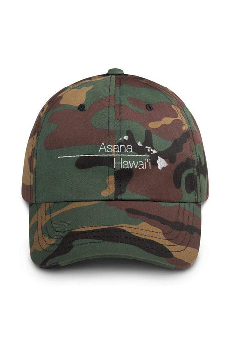 Asana Hawaii Cotton Hat Green Camo Asana Hawaii Classic Cotton Hat
