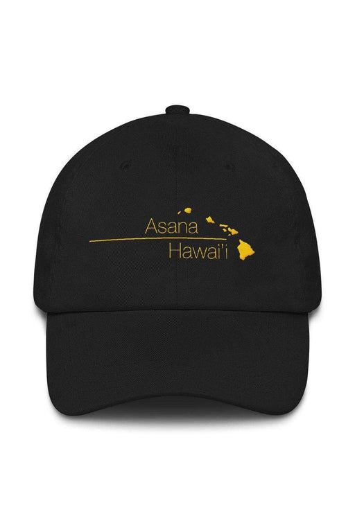 Asana Hawaii Cotton Hat Black Asana Hawaii Classic Cotton Hat