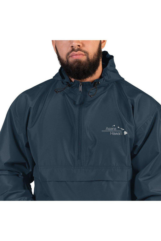 Asana Hawaii Champion Packable Jacket Navy / S Asana Hawai'i Embroidered Champion Packable Jacket