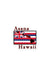 Asana Hawaii Stickers 3x3 Asana Hawaii Flag Bubble-free stickers