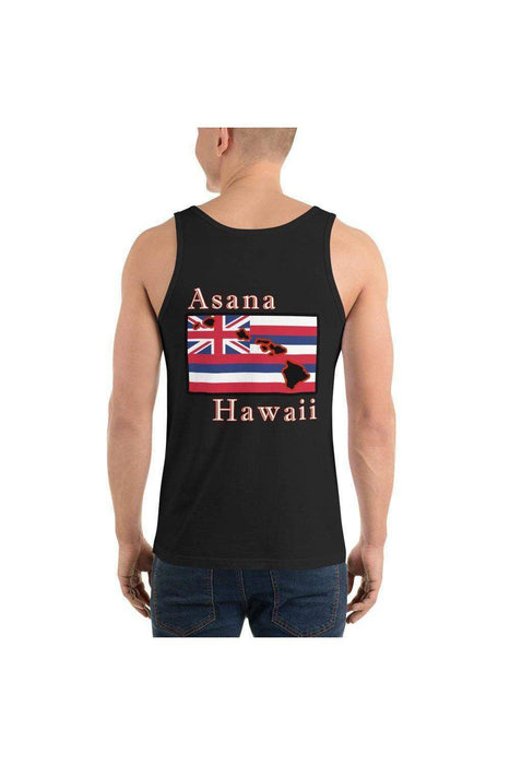 Asana Hawaii Tank Tops Black / XS Asana Hawaii Flag Unisex Tank Top (100% combed and ringspun cotton version)
