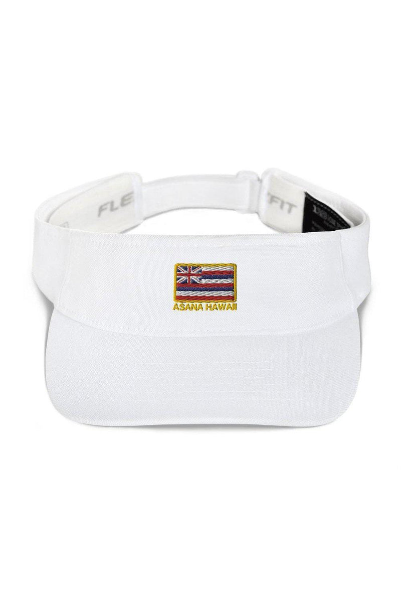 Asana Hawaii Visor White Asana Hawaii Flag Visor