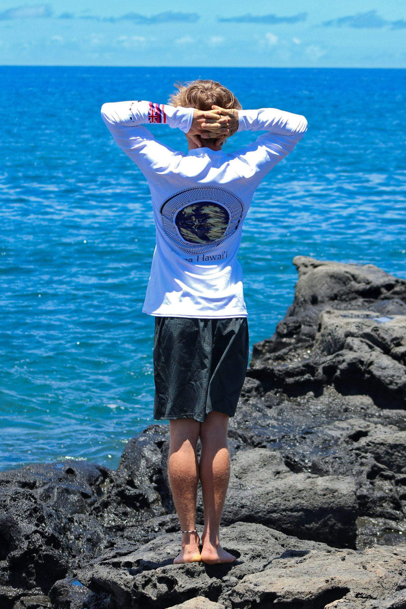 Asana Hawaii Men's Rash Guard Asana Hawaii Geo Surfer Men's Rash Guard