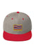 Asana Hawaii Snapback Hat Heather Grey/ Red Asana Hawaii Island Flag Snapback Hat