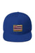 Asana Hawaii Snapback Hat Royal Blue Asana Hawaii Island Flag Snapback Hat