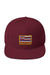 Asana Hawaii Snapback Hat Maroon Asana Hawaii Island Flag Snapback Hat