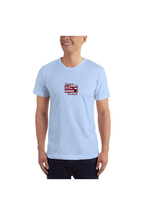 Asana Hawaii T-Shirts Baby Blue / XS Asana Hawaii Islands Flag T-Shirt