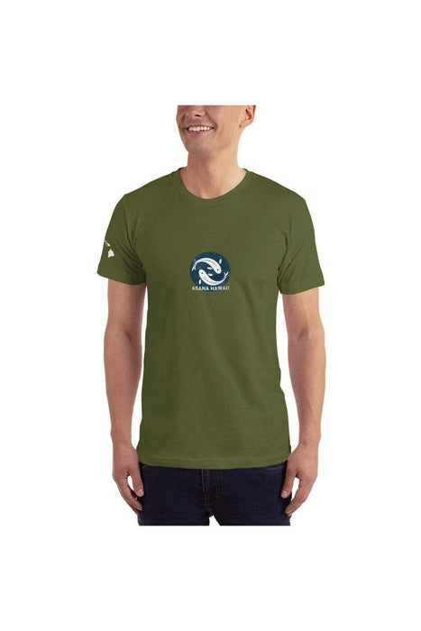 Asana Hawaii T-Shirts Olive / XS Asana Hawaii Koi Fish T-Shirt (100% fine jersey cotton version)
