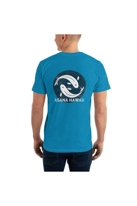 Asana Hawaii T-Shirts Teal / XS Asana Hawaii Koi Fish T-Shirt (100% fine jersey cotton version)