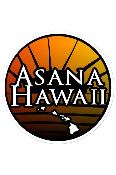 Asana Hawaii Stickers 5.5x5.5 Asana Hawaii Logo Bubble-free stickers