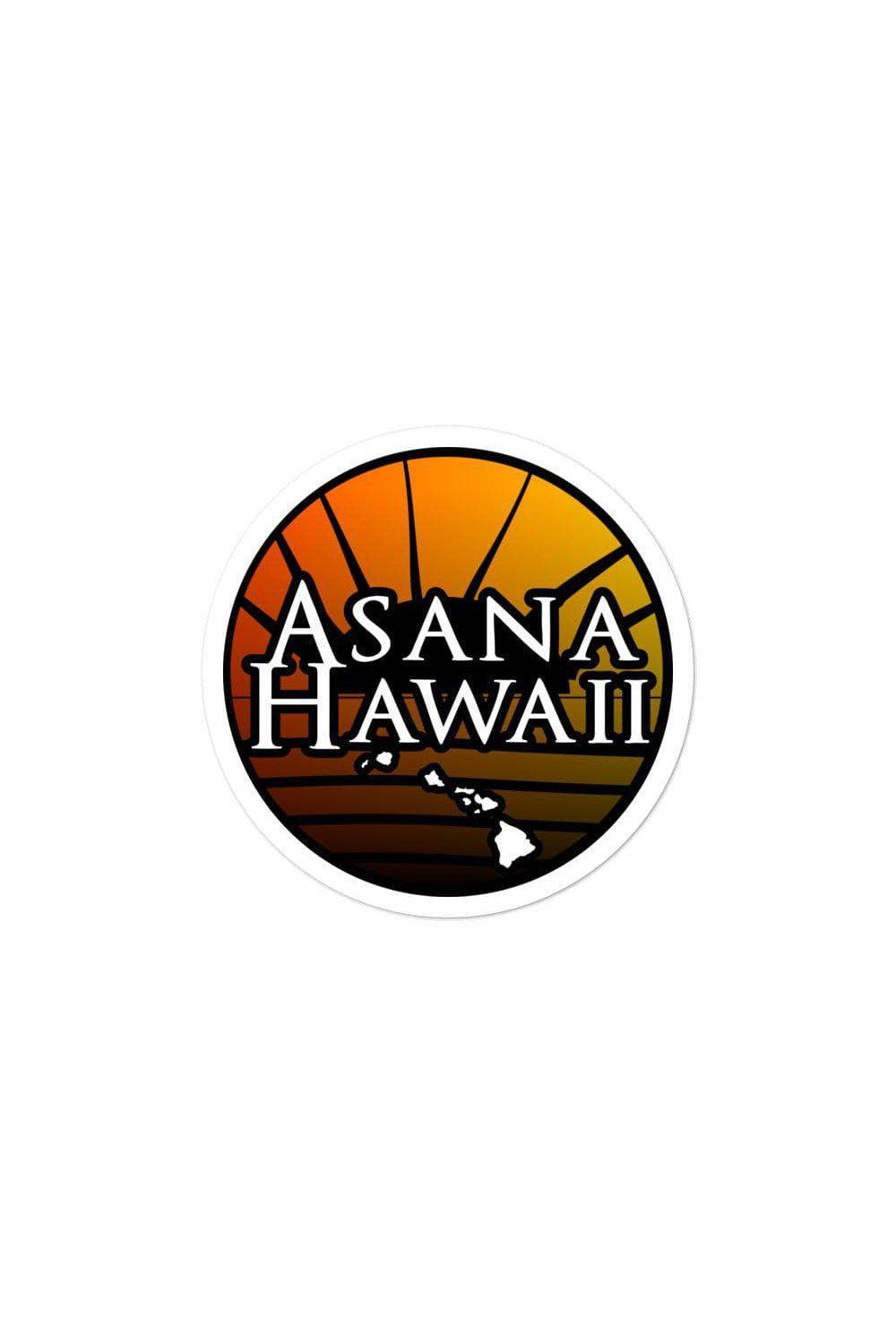 Asana Hawaii Logo Bubble-free stickers