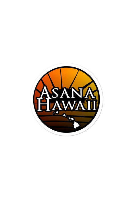 Asana Hawaii Stickers 3x3 Asana Hawaii Logo Bubble-free stickers