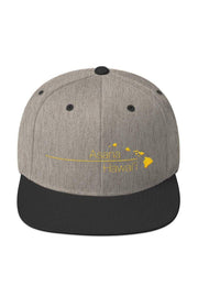 Asana Hawaii Snapback Hat Heather/Black Asana Hawaii Snapback Hat