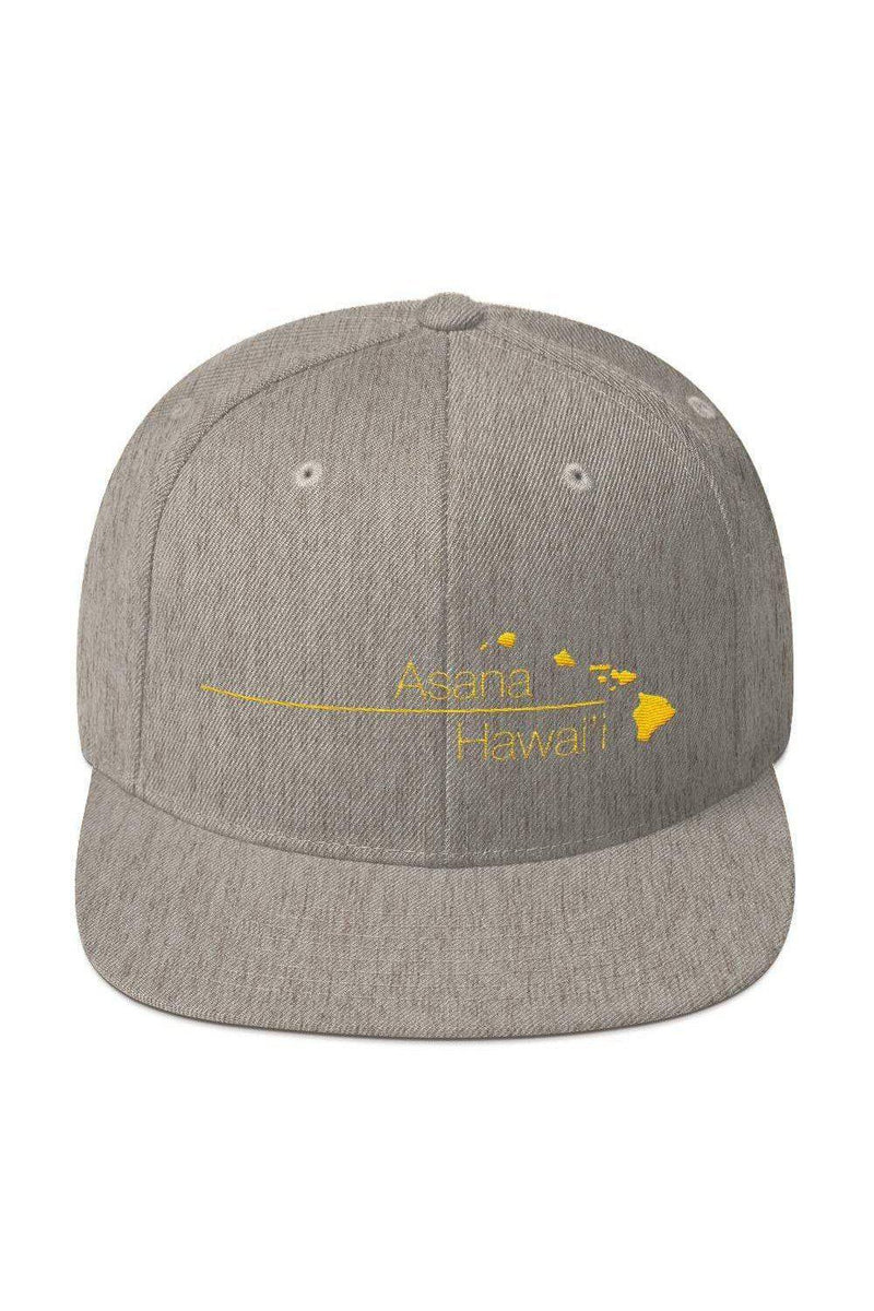 Asana Hawaii Snapback Hat Heather Grey Asana Hawaii Snapback Hat