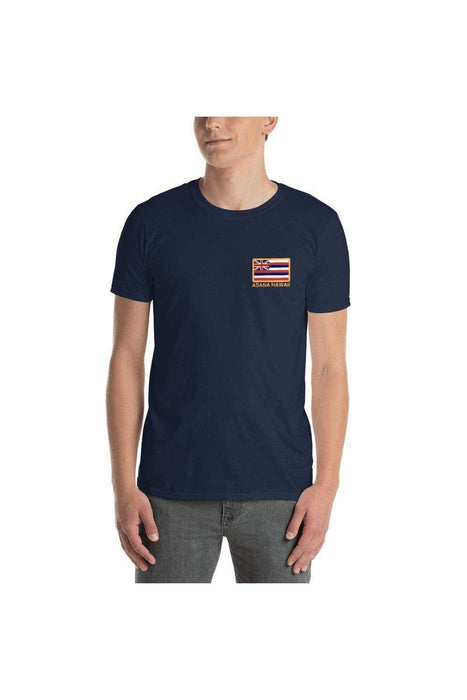 Asana Hawaii T-Shirts Navy / S Asana Hawaii Vintage Lands Short-Sleeve Unisex T-Shirt