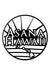 Asana Hawaii Stickers 5.5x5.5 Asana Hawaii White Logo Bubble-free stickers