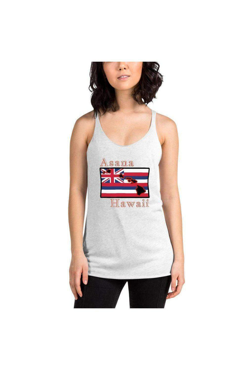 Asana Hawaii Women's Tank Top Heather White / XS Asana Hawaii Women's Racerback Yoga Tank