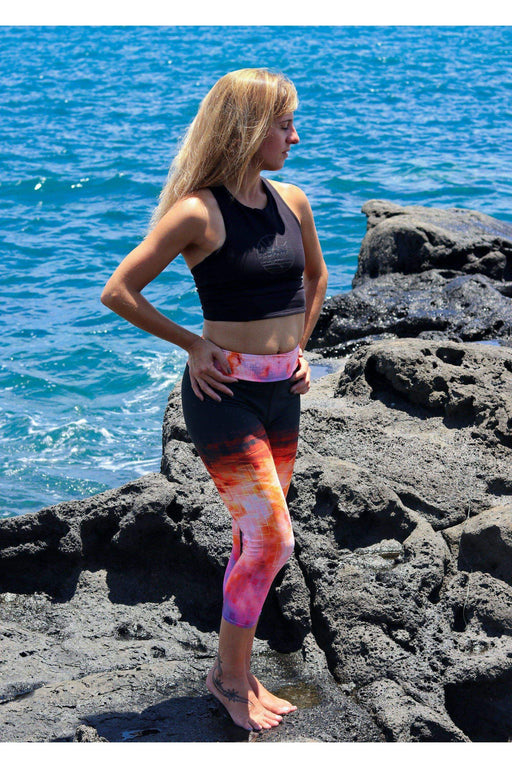 Asana Hawaii Yoga Capri Leggings XS Hanalei Yoga Capri Leggings