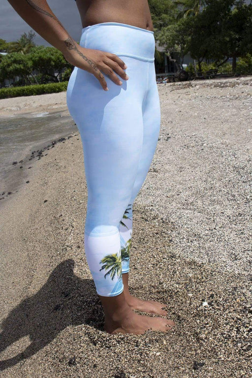 Asana Hawaii Yoga Capri Leggings Hawaii Morning Yoga Capri Leggings