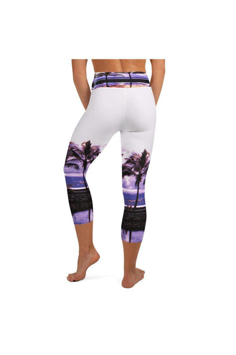 Asana Hawaii Hilo Bay Palms Yoga Capri Leggings