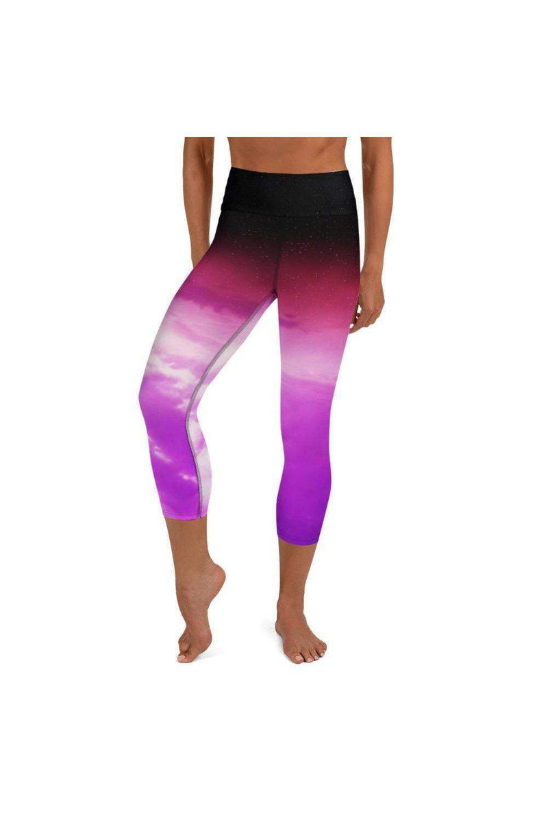 Asana Hawaii Yoga Capri Leggings Kaupulehu Clouds Yoga Capri Leggings