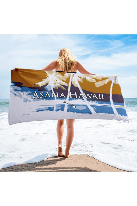 Asana Hawaii Beach Towel Kohala Palms Beach Towel