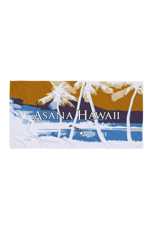 Asana Hawaii Beach Towel Kohala Palms Beach Towel