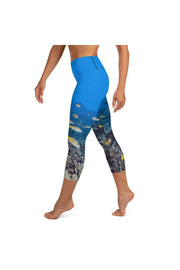 Asana Hawaii Yoga Capri Leggings Kona Coast Reef Yoga Capri Leggings