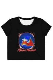 Asana Hawaii Crop Top XS Sunset Nova Women's Crop Tee