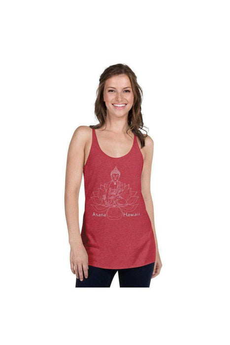 Asana Hawaii Women's Tank Top Vintage Red / XS Zen Lotus Women's Racerback Tank