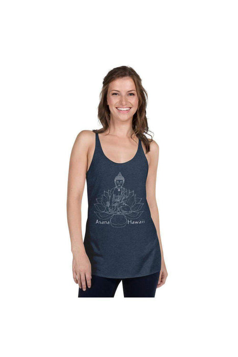 Asana Hawaii Women's Tank Top Vintage Navy / XS Zen Lotus Women's Racerback Tank